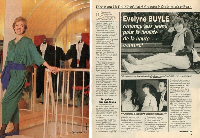 COUPURE DE PRESSE Clipping 1986 Evelyne Buyle (2 pages) EUR 5,00 ...