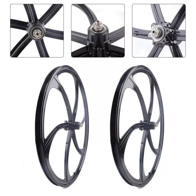 Front & Rear Wheel Set Rims Disc Wheelset For 26" MTB Bike Mag /8/9/10 Speed