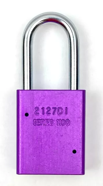 American Lock Purple Anodized Aluminum Safety Padlock with 3-Keys Set of 6 3