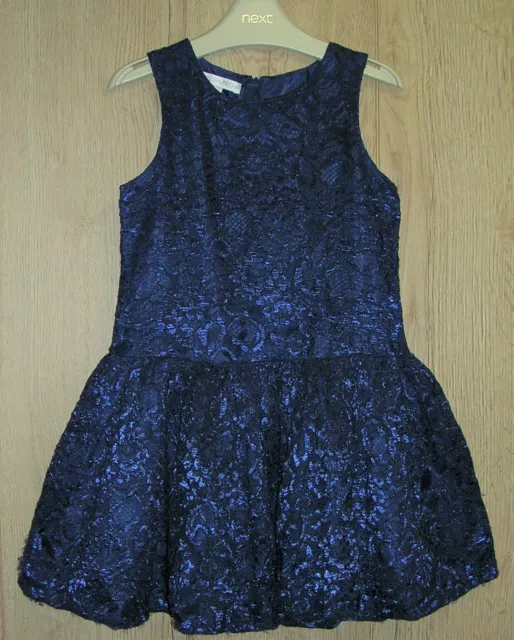 JOHN ROCHA Girls Navy Blue Lace Party Dress Occasion Age 4 104cm