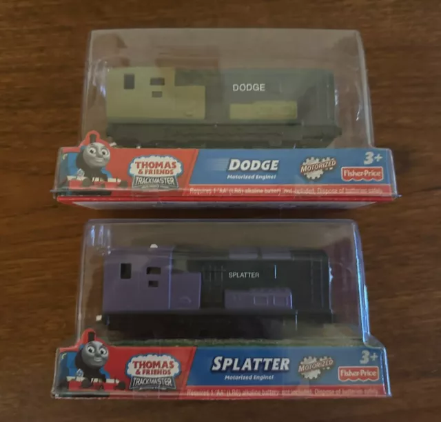 Fisher Price Trackmaster Thomas Train Motorized Dodge & Splatter!