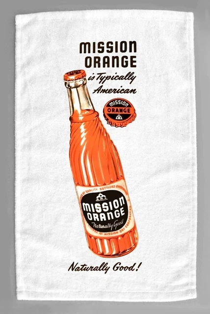 Mission Orange Soda Microfiber Hand Towel Citrus Cola