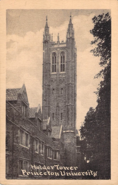 Vintage 1920s Postcard Holder Tower Princeton University New Jersey Unposted