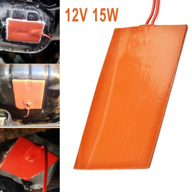 Neuf 12V 15W Silicone Heater Pad For-3D Imprimante Chauffant car-Fuel Réservoir