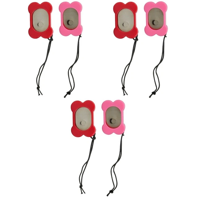 6 piezas Entrenador de sonido para perros Entrenamiento de mascotas Clicker Botón Clicker Entrenamiento
