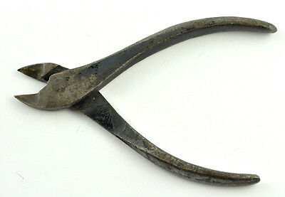 Primitive Hand Forged Wrought Iron Chopper Slicer Cutter Tool Blacksmith Antique