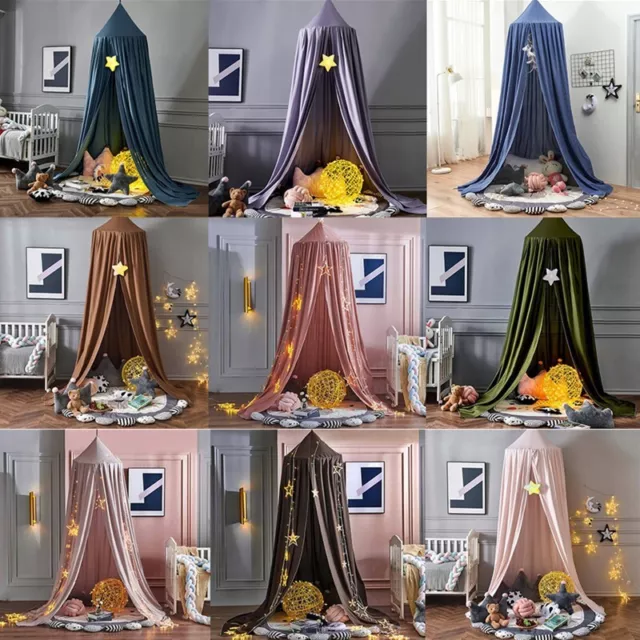 Kids Canopy Mosquito Net Bedcover Girl Baby Bed Curtain Bedding Decor Dome Tent