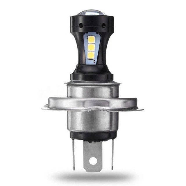 H4 Motorcycle 3030 LED Hi-Lo Beam Headlight Head Light Lamp Bulb 6500K 12-2 T3H7