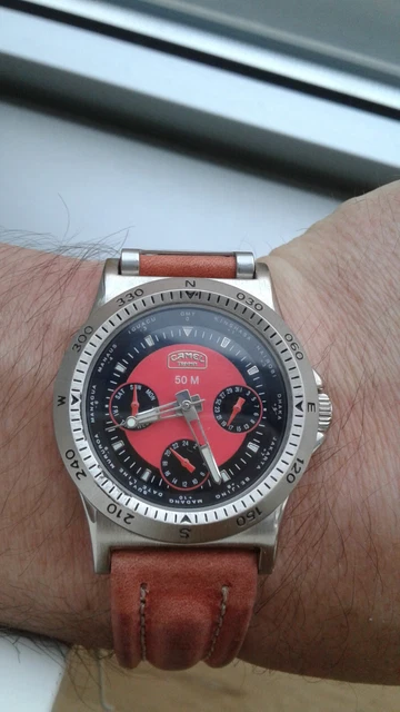 Montre Camel Trophy 661.994 Cadran Noir - Vintage Suisse Années 90 | Neuf Avec étiquettes | Collection NOS