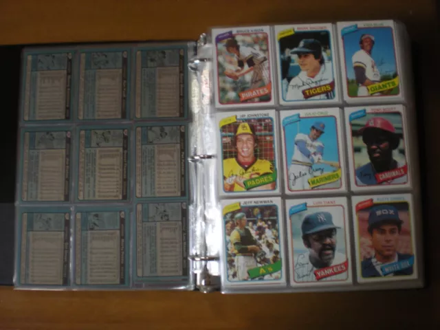 1980 Topps Baseball Near Complete Set 724/726 99% complete set