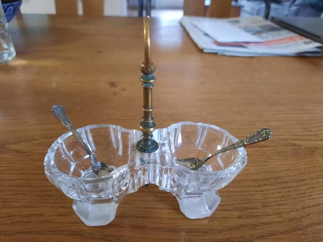 Grande Salière Ancienne En Verre Rouge - Déco Cuisine Vintage