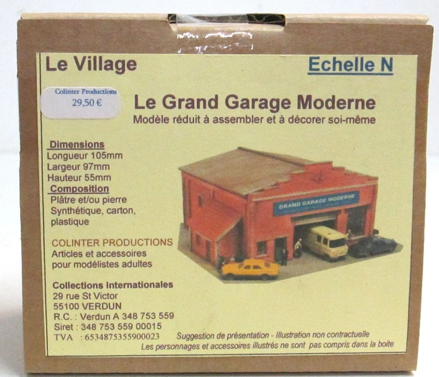 Maquette Halle à Marchandises En Pierre Synthétique - Échelle O, Kit Non Assemblé, Colinter Productions