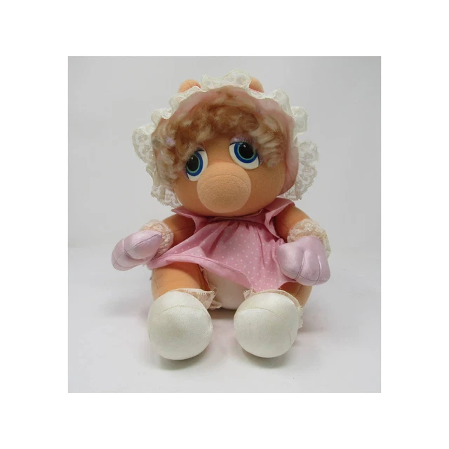 Vintage 1985 Muppet Babies Miss Piggy Plush Henson Hasbro Softies