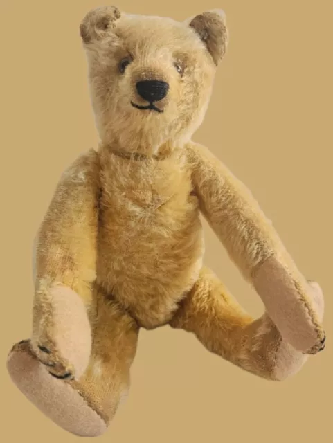 Seltener antiker STEIFF Original Teddy / Teddybär mit Vorkriegs - Knopf, 33 cm