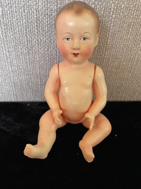 Ancien baigneur petit colin celluloid, tête de poupée de remplacement,af1604 - Jeux & Jouets