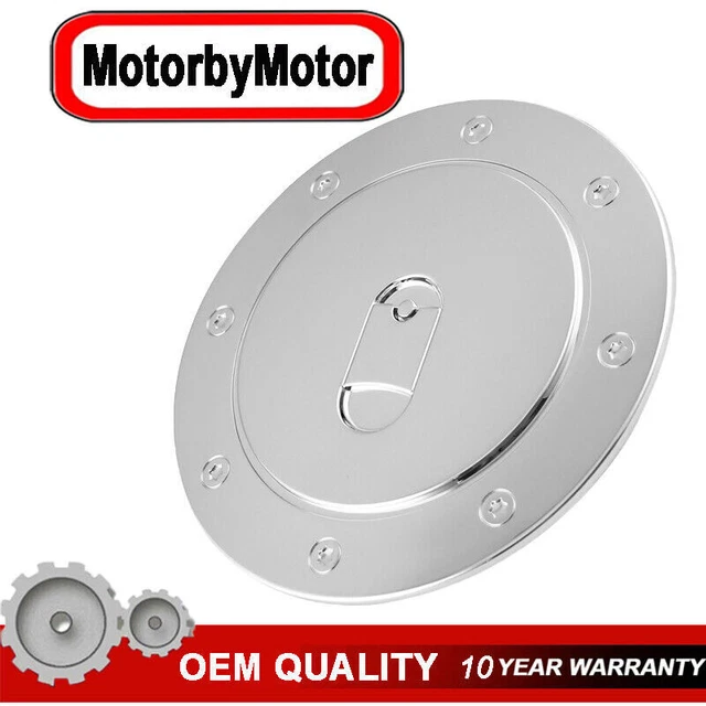For Chevy Silverado Tahoe Accessories Triple Chrome Fuel Tank Gas Door Cap Cover