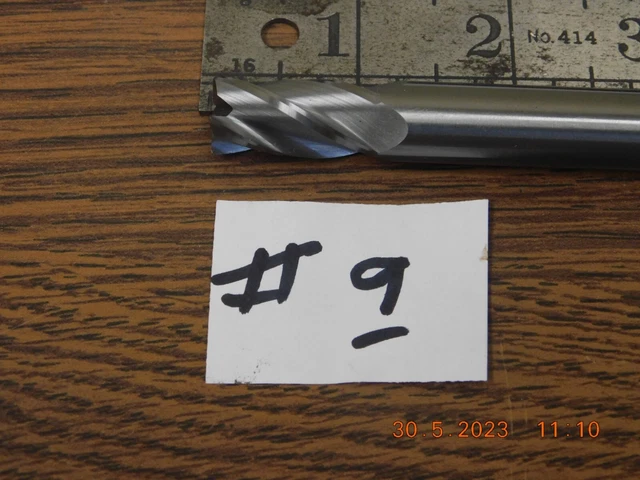 Carbide End Mill 31/64 Diameter 4Fl W 1/32" CR 1 Pc Lot # 9