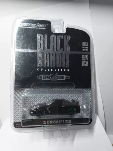 Greenlight 1/64 🇨🇵 Black bandit Edition 2015 Nissan GT-R (R35)