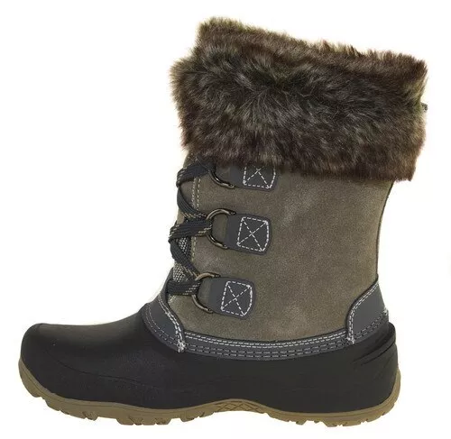 Khombu Black Slope Women's Ladies Waterproof Winter Boots