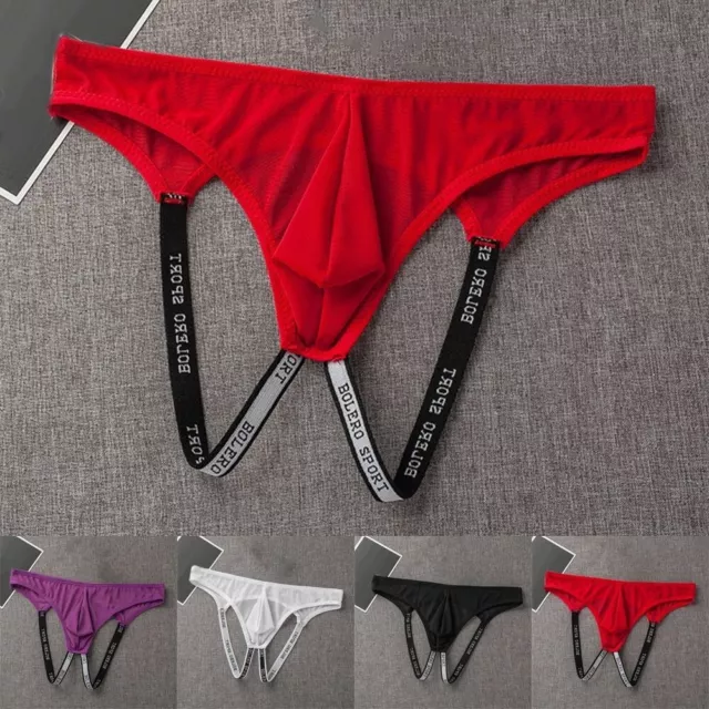 BACKLESS POUCH MEN Underwear Nylon+Polyester Panties Pouch Double Thong  $13.11 - PicClick AU