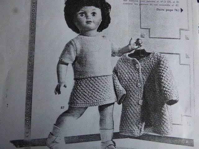 Mode & Travaux du 8/1964; pages Poupée Marie Françoise et
