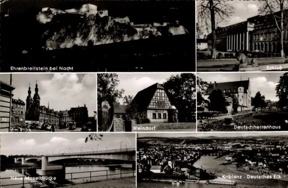 Ak Ehrenbreitstein Koblenz am Rhein, Nacht, Deutschlandherrenhaus,... - 4261442