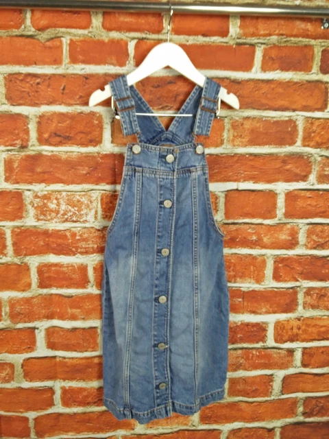 Girls Bundle Age 8-9 Years Gap Zara Denim Pinafore Dress Floral Print Top 134Cm 3