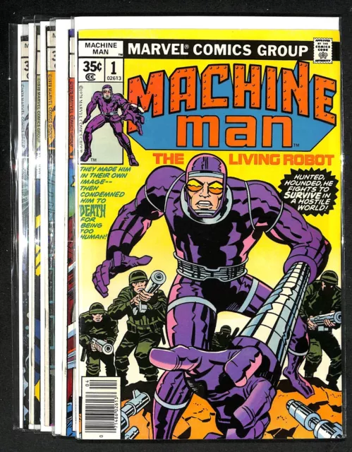 Machine Man #1 - 5 - Marvel - 1978 - Classic Bronze Age Jack Kirby (HP) 2 Robot!