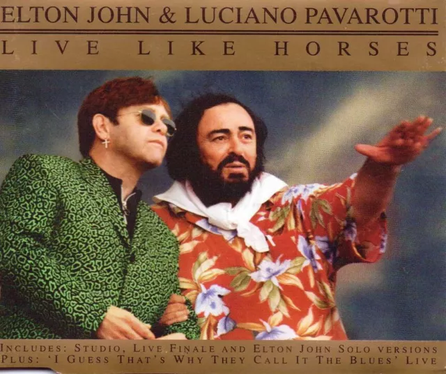 CD Elton John & L. Pavarotti - Live Like Horses - Single - 1996 - NEU
