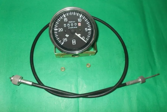 Massey Ferguson Tractor Tachometer + Tacho Cable MF 165 175 178 180, IND 50