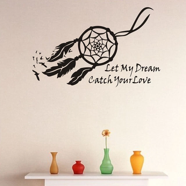 Adesivo da parete Lascia il mio sogno sogno il tuo amore adesivi da parete Dream