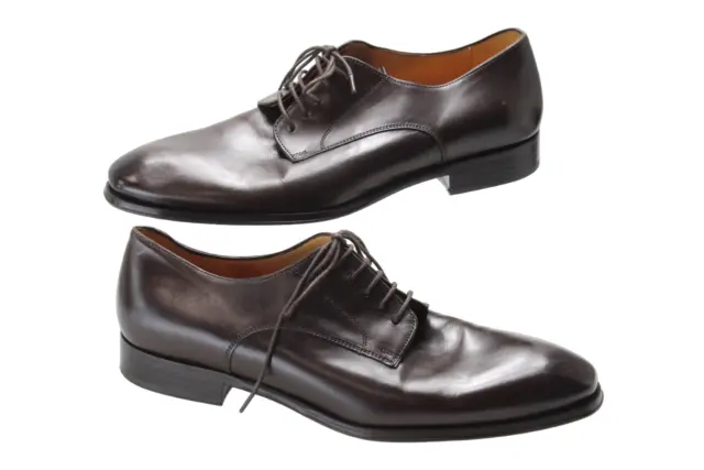 Suitsupply Chaussures Habillées Homme Ue 44 /UK 10 Rigide Cuir Lacet Dark Marron