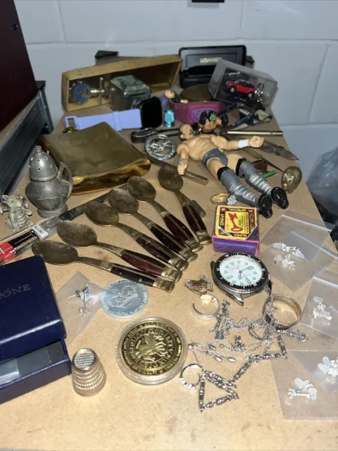 Job Lot Vintage House Clearance Collectables & Curios 925 Silver