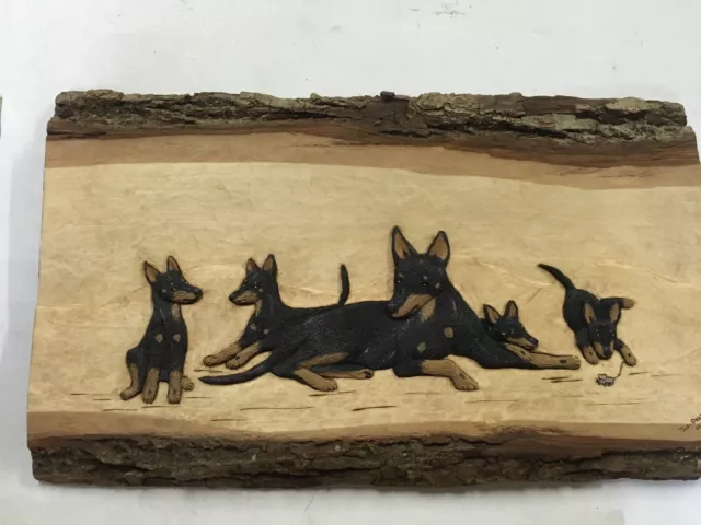 Manchester Terrier Hand Carved Artwork