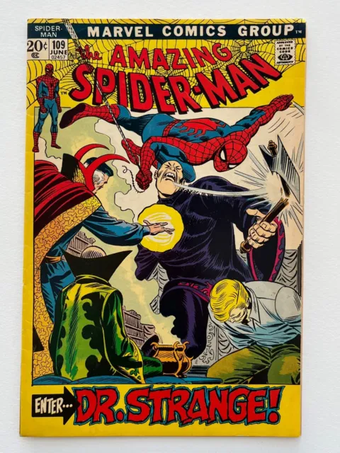 Amazing Spider-Man #109 (1972) Doctor Strange appearance FN/VF range