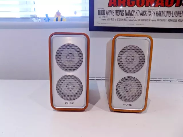 Altavoces de estantería PURE Digital 12A67 madera 21 cm de alto 30W genuinos que funcionan