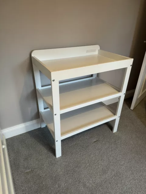 John Lewis Baby Changing Table Unit White - good used condition