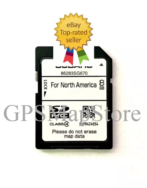 2015 Forester Genuine DIVX Navigation DATA SD Card US Map Update Part 86283SG670