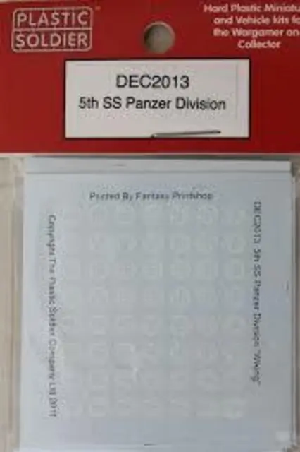 20Mm 5Th Ss Panzer Division Dec2013 - Plastic Soldier Company- Ww2- Decals