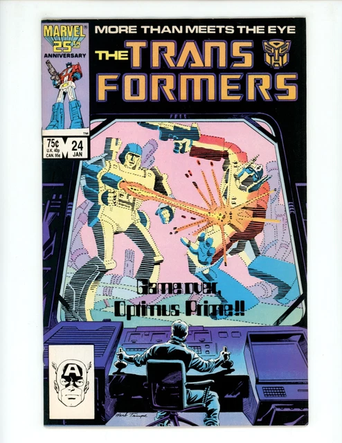 Transformers #24  Comic Book 1987 VG/FN Bob Budiansky Marvel Optimus Prime