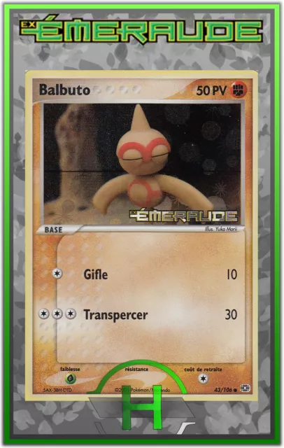 Balbuto Holo - EX:Emeraude - 43/106 - Carte Pokemon Française