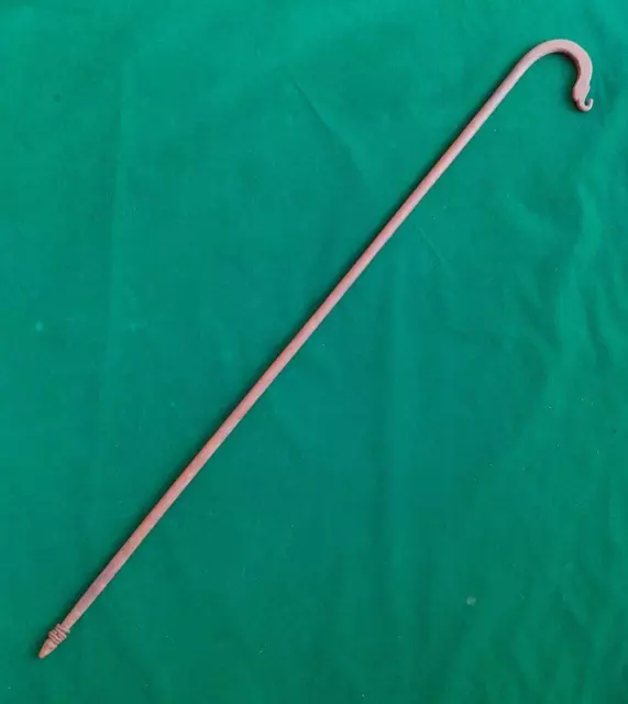 Antique rare mughal all steel walking stick cane elephant dervish saint mace