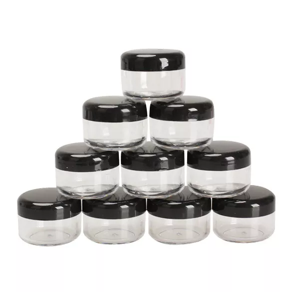 10PCS Cosmetic Empty Jar Transparent 5g/ml Eyeshadow Cream Lip Balm Container 2