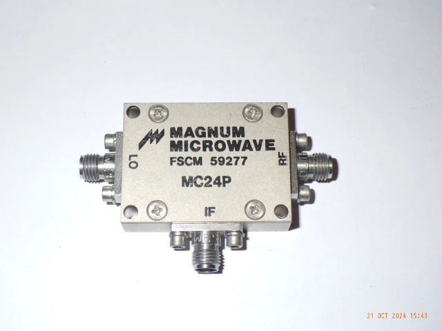 Microwave Radio Frequency Dual Balanced RF Mixer Frequency Transducer RFin= 1.5-4.5GHz RFout=DC-1.5GHz LO=312