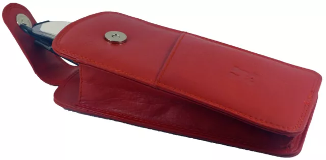 Glasses Case/Pouch Real Leather with Unique Magnetic Closure