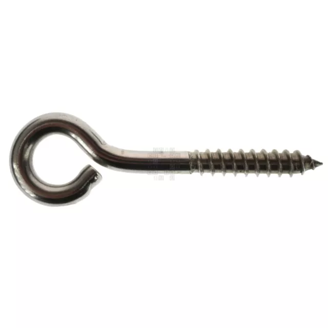 National Hardware N220-798 5/16" x 4" Stainless Steel Lag Screw Eye Hook