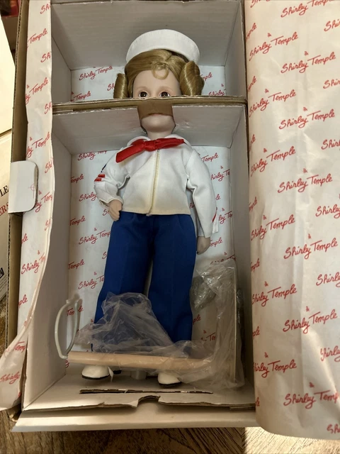 Danbury Mint Shirley Temple Dolls Of The Silver Screen "Captain January" Nib
