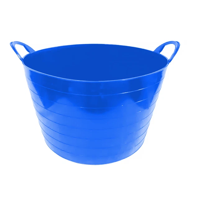Capazo uso alimentario de plastico 65 Litros Azul
