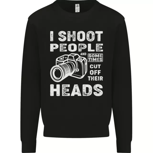 Photography I Shoot People Photographer Kids Sweatshirt Jumper