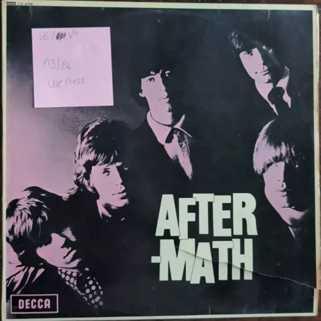 The Rolling Stones Aftermath Vinyl Record VG/VG LK4786 1966